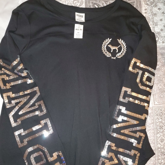 VS/PINK Long Sleeve Campus Tee - Picture 1 of 6